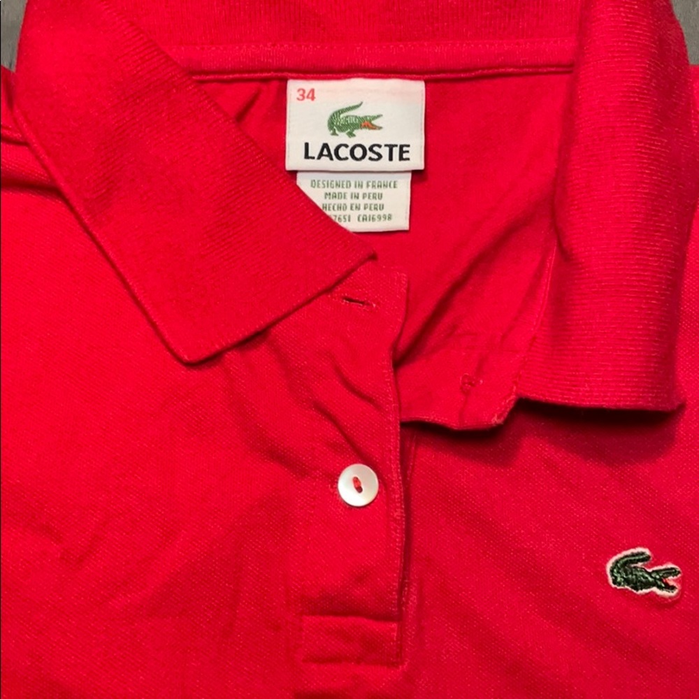 Lacoste early 2000s women’s slim polo